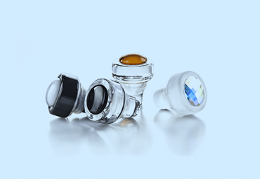 Glass caps decoration